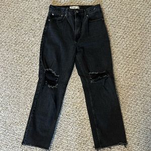 Abercrombie & Fitch The Ankle Straight Ultra High Rise Sz 27/4s